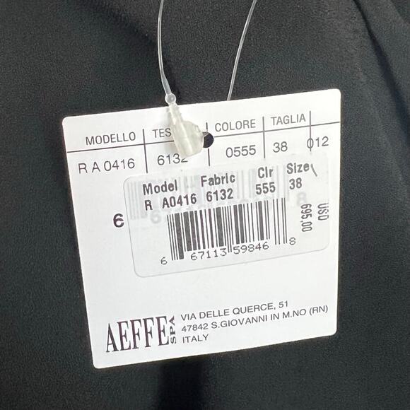 New Moschino Vintage Y2K Black Ruched Cocktail Dress Women's 4 Cheap and Chic - Picture 8 of 10